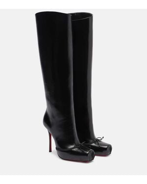 Christian Louboutin Cassia Nodo Botta 100 Knee-High Boots - Black