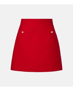 Valentino Minirock Aus Crepe Couture - Rot