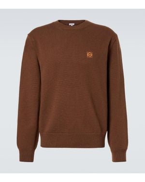 Loewe Pull Anagram En Laine - Marron