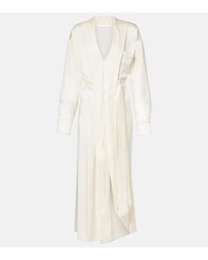 Victoria Beckham Belted Wrap Dress - White