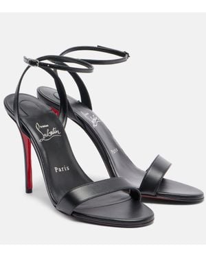 Christian Louboutin Sandales Miss Z 100 En Cuir - Noir