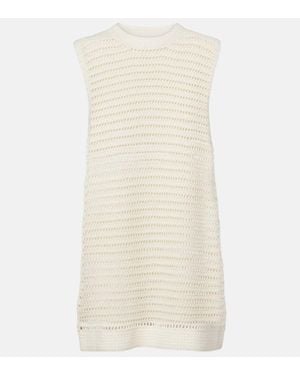 Leset Lucy Crochet Cotton Minidress - Natural
