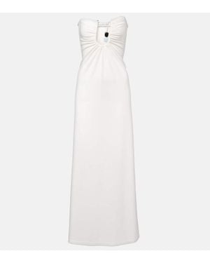 Christopher Esber Helix Gathered Maxi Dress - White