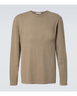 The Row Leon Cotton Jersey T-Shirt - Natural