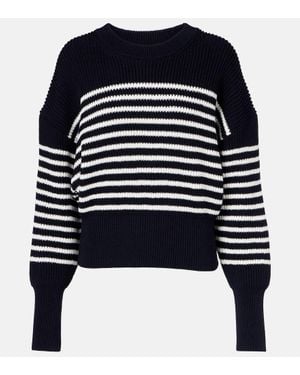 Altuzarra Tanessa Striped Cotton Jumper - Blue