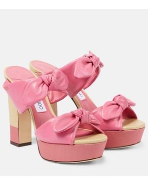 Jimmy Choo Sandalias Con Plataforma Rua 120 De Piel - Rosa