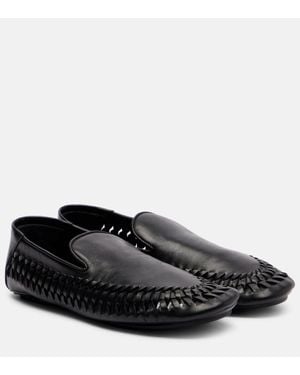 Proenza Schouler Slip-Ons Whip Aus Leder - Schwarz