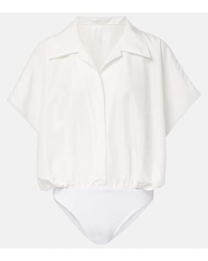 Norma Kamali Oversize-Body - Weiß