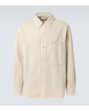 Lemaire Denim Overshirt - White