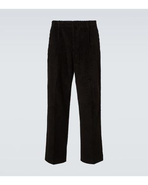 Our Legacy Borrowed Cotton Corduroy Chinos - Black
