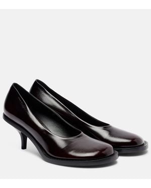 Dries Van Noten Pumps 60 Aus Leder - Schwarz