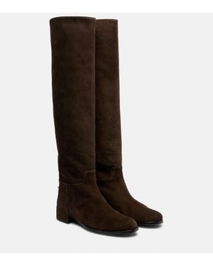 Dolce & Gabbana Suede Over-The-Knee Boots - Brown