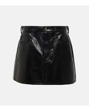 Citizens of Humanity Faux Leather Miniskirt - Black