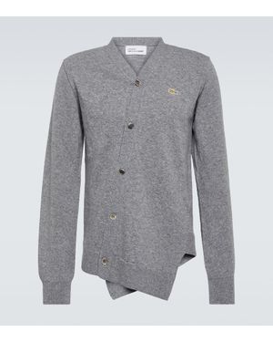 Comme des Garçons Cardigan Asimmetrico X Lacoste - Grigio