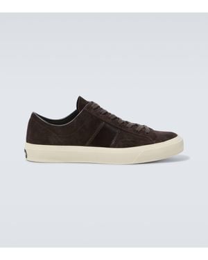 Tom Ford Cambridge Suede Trainers - Black