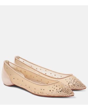Christian Louboutin Ballerine Follies Strass - Neutro