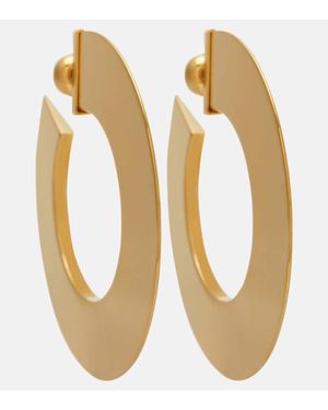 Alaïa Boucles D'Oreilles Medium - Métallisé