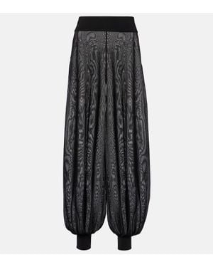 Alaïa High-Rise Pants - Black