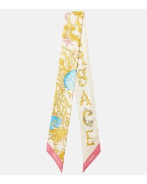 Versace Tuch Underwater Barocco Aus Seide - Mettallic
