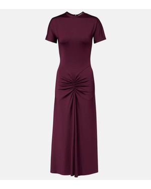 Victoria Beckham Midikleid Aus Jersey - Lila