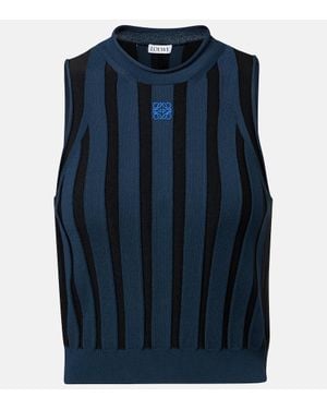 Loewe Pullover Anagram A Righe - Blu