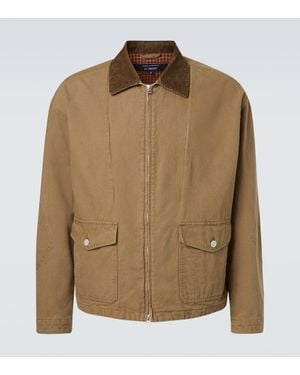 Comme des Garçons Corduroy-Trimmed Cotton Jacket - Brown