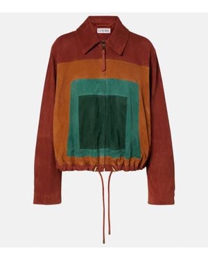 Loewe Balloon Suede Blouson - Green