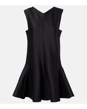 KHAITE Mel Crepe Minidress - Black
