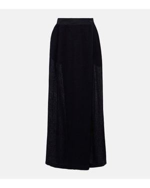 Loro Piana Pantaloni A Gamba Larga Lil - Nero