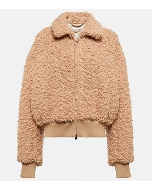 Stella McCartney Wool-blend Bomber Jacket - Natural