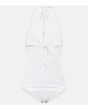 Isabel Marant Body De Croche En Mezcla De Algodon - Blanco