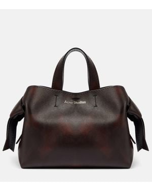 Acne Studios Musubi Midi Leather Tote Bag - Black