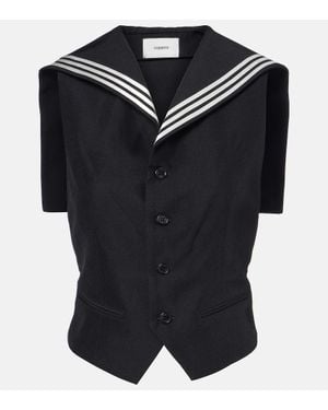 Coperni Striped Vest - Black