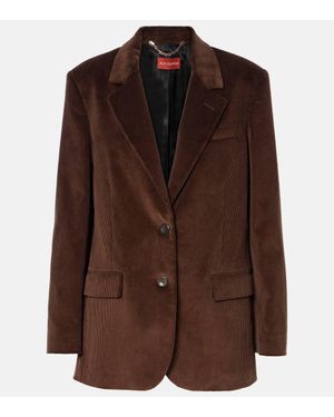 Altuzarra Jules Cotton Corduroy Blazer - Brown