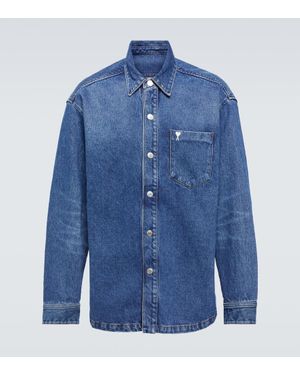 Ami Paris Camicia di jeans Ami de Cour - Blu