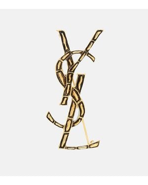 Saint Laurent Brosche Opyum Ysl - Mettallic