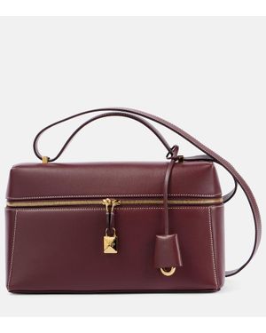 Loro Piana Borsa a spalla Extra Bag L27 in pelle - Viola
