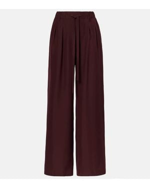 Loewe Gerade Hose Aus Seide - Rot