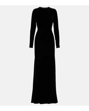 Dolce & Gabbana Velvet Gown - Black