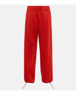 JW Anderson Pantaloni Sportivi Run Hany Con Logo - Rosso