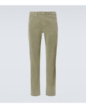 FRAME L'Homme Twill Slim Trousers - Green