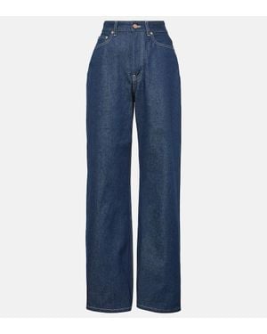 Jean Paul Gaultier Jeans A Gamba Larga E Vita Alta - Blu