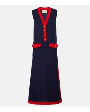 Valentino Vlogo Midi Dress - Blue