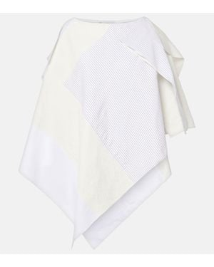 JW Anderson Patchwork Cotton Midi Skirt - White
