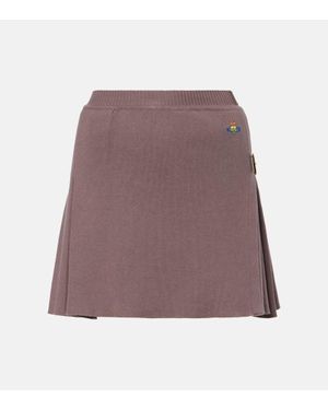 Vivienne Westwood Minirock Bea Kilt Aus Baumwolle Und Kaschmir - Lila