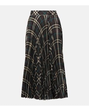 Burberry Karierter Rock - Schwarz
