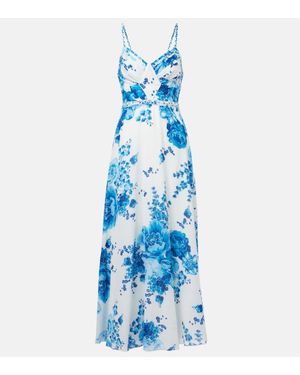 Poupette Maxikleid Cara Aus Baumwolle - Blau