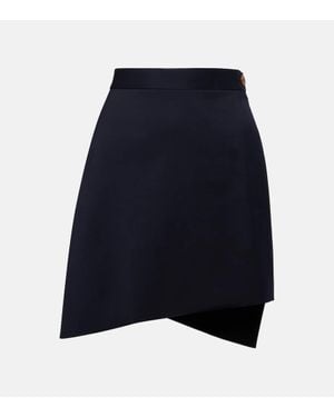 Vivienne Westwood Infinity Virgin Wool Miniskirt - Blue