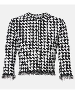McQueen Cardigan Aus Jacquard - Schwarz