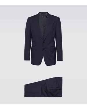 Tom Ford Shelton Wool Suit - Blue